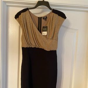 Dress by Nicole Miller.